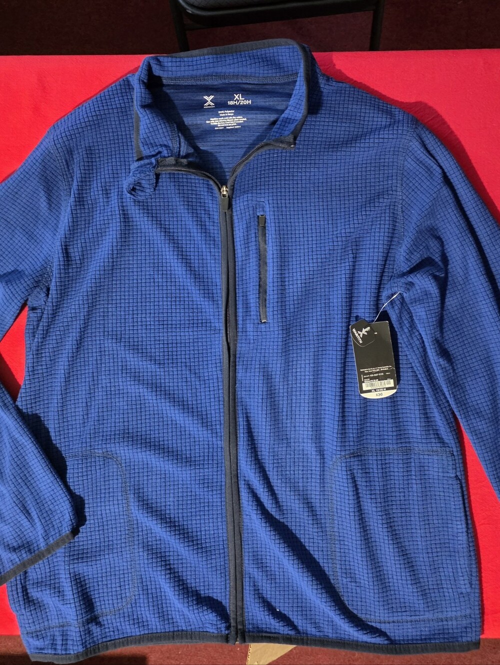 Xersion Royal Blue Lightweight Full-Zip Jacket